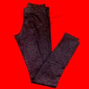 Express leggings, floral sheer mesh,size XS